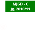 MJGD - C Jg. 2010/11