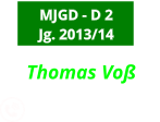 Thomas Voß              0173-2406478   MJGD - D 2 Jg. 2013/14